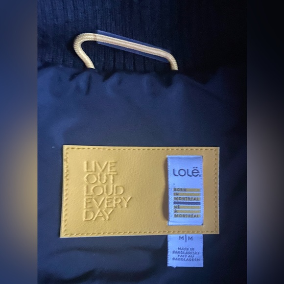 Women’s Lole Emmy Black Down Coat. Size M - Picture 4 of 6